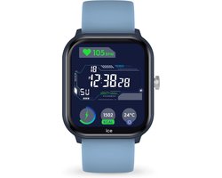 Ice-Watch - ICE smart junior 3.0 Blue Light blue 1,75 AMOLED - Rechthoekig blauw verbonden jongenshorloge met siliconen band - 024296 (1,75 inch)