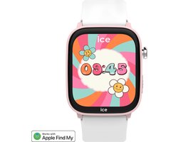 Ice-Watch - ICE smart junior 3.0 Find My Pink White - geolokaliseerbaar verbonden horloge voor meisjes met siliconen band - 024549 (1,75 inch)