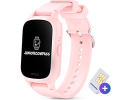 JuniorCompass 4G Smartwatch kinderen - GPS Horloge kind - GPS Tracker Kind - Stappenteller - Incl Simkaart