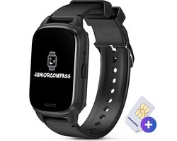 JuniorCompass 4G Smartwatch kinderen - GPS Horloge kind - Speelgoed - Stappenteller - Sinterklaas Cadeau - Incl Simkaart