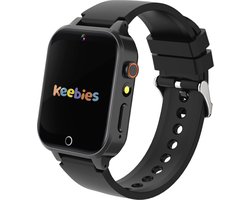 Keebies Smartwatch Kinderen - 5 t/m 12 jaar - Incl. Camera en 26 Kids Spelletjes - 512MB Geheugen - USB Oplaadbaar kinderhorloge - Jongen / Meisje - Zwart