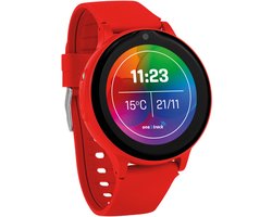 one2track Connect ONE rood | GPS horloge voor kinderen | Bekijk de locatie van je kind. Stel veilige zones in. En videobellen met de leukste smartwatch voor kinderen