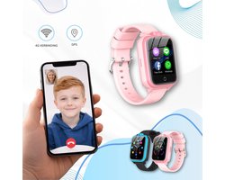 Setano GPS Kinder Smartwatch 4G – Videobellen, SOS-Knop & GPS Tracker – Met Simkaart, HD Camera, WhatsApp & SMS – Verstelbare Polsband – Spatwaterdicht