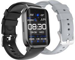 Slimme Horloge - Smartwatch - Stappenteller - Saturatiemeter - Geschikt voor iOS & Android - Nederlandse APP