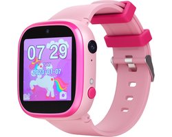 TinyPlay Smartwatch Kinderen - Dual Camera - Spelletjes - USB Oplaadbaar kinderhorloge - Kinder smartwatch - Meisje - Roze