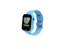 TREKKI® GPS Kinder Smartwatch BLAUW – Kindersmartwatch met Bellen & Videobellen – SOS Knop – GPS Tracker – Kinderhorloge
