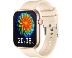 Voltic® Smartwatch Goud - Dames Sporthorloge - Android & iOS - Waterdicht Horloge - Sport & Gezondheidstracker - 47mm