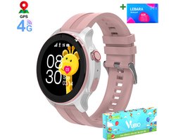 VUBIO 4G Kinder Smartwatch L1 - GPS - Incl. SIM - Videobellen - Roze