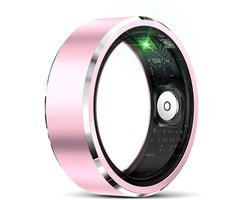 WizBay Premium Select® Aluminium Pink Blush Smart Ring Dames Heren - Oplaad Case - Hypoallergeen - Hartslag & Slaap Monitor - IP68 Waterdicht - O2 Meting - Gesture Functie - Multiple Sport Modi - #9