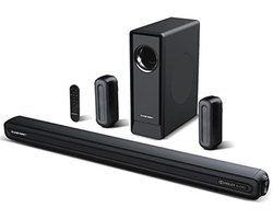 5.1 CH Surround Sound Bar met Draadloze Subwoofer en Achterluidspreker