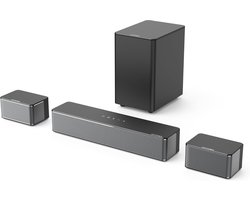 5.1 Surround Soundbar met Draadloze Subwoofer en Achterluidsprekers voor Thuisbioscoop