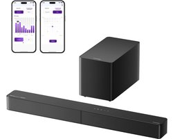 5.1ch Soundbar met Dolby Atmos en Subwoofer, Krachtig Thuisbioscoop Geluidssysteem