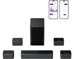 7.1 Surround Sound-systeem met Dolby Atmos en Draadloze Subwoofer voor Thuisbioscoop