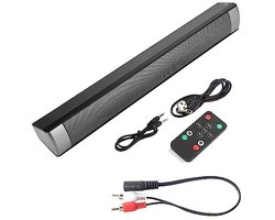 Bluetooth 5.0 Soundbar - Draadloze Stereo Subwoofer - Thuis Theater Audio met AUX en Microfoon