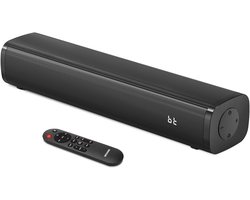 Compacte 2.1 Soundbar voor TV met Ingebouwde Subwoofer en Spraakverbetering - 40 cm