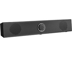 Compacte PC Soundbar met Bluetooth 5.0 en 3.5mm Aansluiting voor Laptop, Monitor en TV