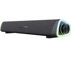 DD Soundbar Pc - Bekabelde en Draadloze Pc -Luidspreker - USB Mini Soundbar - met RGB-Verlichting - 8x42x7cm - Zwart