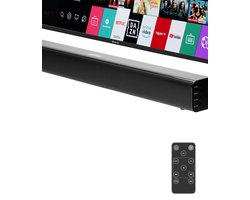 Denver Soundbar voor TV / Telefoon / PC - Bluetooth - AUX - Equalizer - Wandmontage - 60cm - DSB2010 - Zwart