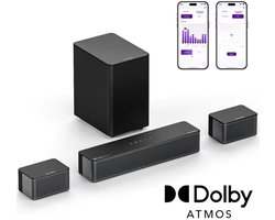 Dolby Atmos 5.1 Soundbar met Subwoofer - Soundbar - Muziek - Geluid - Zwart