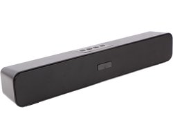 Draadloze en Bekabelde Soundbar voor PC en Laptop - Bluetooth, FM Radio & USB/SD Ondersteuning