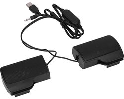 Draadloze USB Soundbar voor Laptop en Monitor - Stereoluidsprekers met Schermclip
