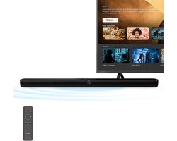 FlinQ Bluetooth Soundbar met ingebouwde Subwoofer - Soundbars voor tv - alles in één - 3D surround sound - Met afstandsbediening - Film/Muziek/Nieuws mode - Zwart