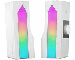 Gaming Soundbar en 2.0 Speakerset met RGB Verlichting en Bluetooth