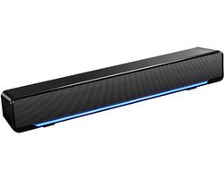 HEZIVO® Soundbar PC - Speakerset Gaming - PC Speakers - USB Soundbar - 3,5 mm Ingang - Met Sfeerlicht