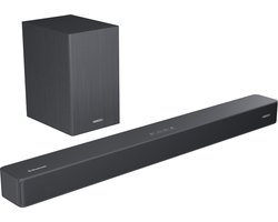 Horizon Soundbar met Subwoofer voor TV - Werkt op alle TV's - Bluetooth - 2.1CH - 60W - Kleine Soundbar met Afstandsbediening - Speaker - Antraciet