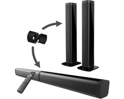 IBETTERTEC 2-in-1 Soundbar met Bluetooth Verbinding - Deelbare Stereo Bluetooth Speaker Soundbar zwart
