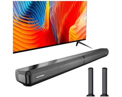 Jermore® – Soundbar met afneembare speakers – 2.2ch - 100W – Bluetooth 5.3 – 3 EQ-modi – ARC – 440 x 270 x 155 cm