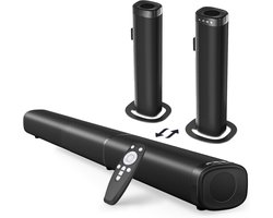 Krachtige 100W Soundbar met Afneembare Speakers en Bluetooth voor Smart TV