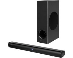 Krüger&Matz - KM0575 Planet 2.1 Compacte Soundbar met Vrijstaande Subwoofer - Wandmontage - HDMI Arc / Bluetooth / Aux / USB - Zwart