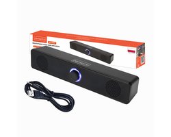 Mini soundbar - Zenwire - BT-S057 - AUX-USB 3.0/2.0 - Mini Jack 3,5 mm - Speaker - Soundbar voor Tv - Subwoofer - Compatibel met Windows, Mac, Android, iOS, Linux