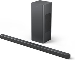 Philips TAB6309 Soundbar 2.1 met draadloze subwoofer - 2.1-kanaals 320W, DTS Virtual X, Bluetooth 5.4, HDMI ARC, optische aansluiting en USB-connectiviteit - Donkergrijs