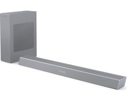 Philips TAB8505/10 - Soundbar met draadloze subwoofer - 2.1 kanalen - Zilvergrijs