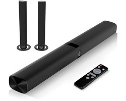 Playon Soundbar - Box - TV Speaker - Soundbars - Bluetooth - Ingebouwde subwoofer - Zwart