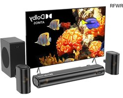 RFWR® 4.1ch soundbar met Dolby Atmos en subwoofer voor tv - 300W surround sound met hoogwaardige audio