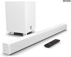 RFWR® Home Cinema Soundbar met Subwoofer - 150W 2.1-kanaals Surround Sound Systeem met Bluetooth en AUX