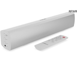 RFWR® Krachtige Bluetooth Soundbar voor TV en PC - 50W 2.0 Stereo met Afstandsbediening - Mini 39 cm