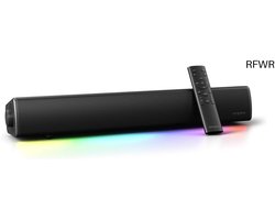 RFWR® RGB Gaming Soundbar met SuperWide-technologie - Krachtige Audio tot 60W, Bluetooth en Diversen Aansluitingen voor TV en PC