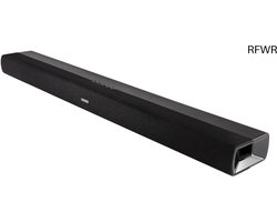 RFWR® Soundbar met DTS Virtual:X, Ingebouwde Subwoofers, Dolby Digital, Bluetooth, HDMI ARC en Dialog Enhancer - Zwart