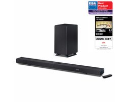 Sharp HT-SBW55121 - 5.1.2 soundbar - 650W - draadloze subwoofer - Dolby Atmos - bluetooth - Q-series - zwart