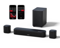 Soundbar - 5.1 - Soundbar met Subwoofer - Soundbar voor TV - Bluetooth - App Control - met RGB Verlichting - 280W Geluidssysteem - Zwart