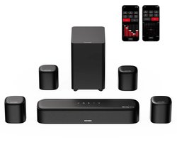 Soundbar - 7.1ch - Soundbar met Subwoofer - Soundbar voor TV - Smart App Control - 350W - Bluetooth TV Soundbar - Home Cinema Geluid - Zwart