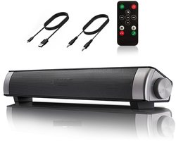 Soundbar - Box - TV Speaker - Soundbars - Bluetooth - Ingebouwde subwoofer - Zwart