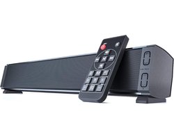 Soundbars – Soundbar met DSP-Technologie – Speaker met Bluetooth -Soundbar met Subwoofer – Soundbar PC – AUX – USN – TF-Kaart- met Ingebbouwde Microfoon – Klein - Zwart