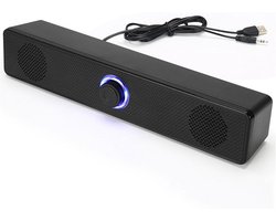 Stereo USB Computerluidsprekers met 3,5 mm AUX - Desktop Soundbar