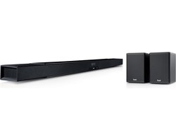 Teufel CINEBAR LUX Surround 5.0-Set - Slanke high end bluetooth soundbar - HDMI - Geïntegreeerde subwoofer - Rearspeakers - Bluetooth - Spotify - zwart