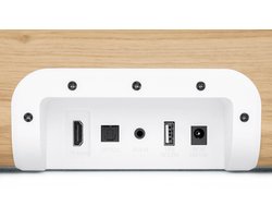 Thomson Cosy SB401BT Soundbar met Houten Afwerking - Bluetooth - Wit